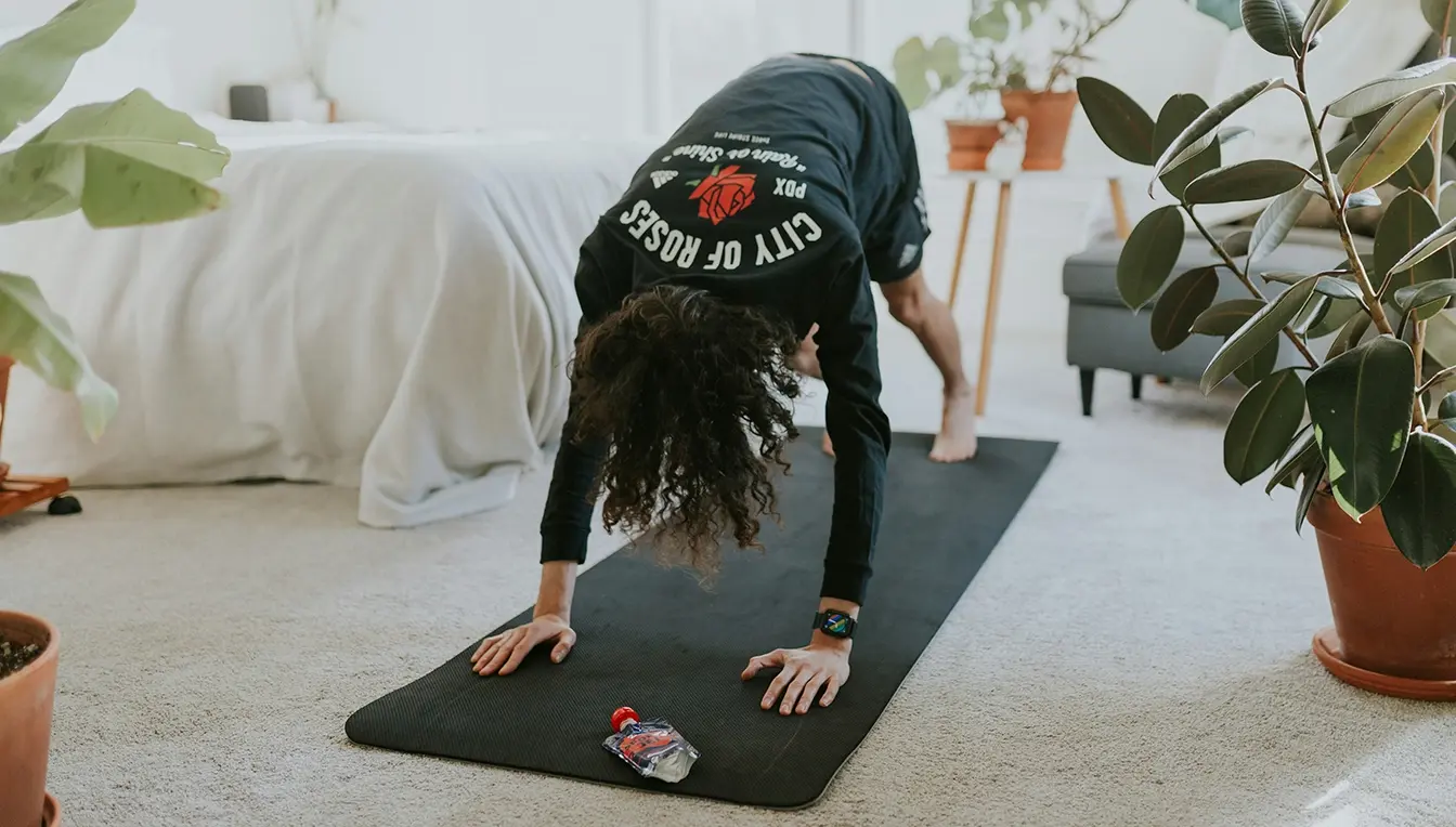 Woman doing pushups